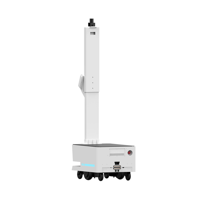 Advanced AGV Commercial Delivery Robot Logistic 100kg Payload Capacity 1080p Camera Mobile Cargo Handling Laser Slam Navigation