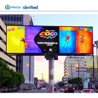 Layar LED Video Wall Luar Ruangan dengan Refresh Rate Tinggi Khusus untuk Iklan, Pantalla Led Exterior, LED Video Wall, LED Billboard