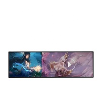 Écran publicitaire tactile LCD ultra large de nouvelle conception pour les supermarchés, les bars, utilisation en intérieur, garantie 1 an