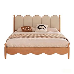 <span class=keywords><strong>Letto</strong></span> a soppalco in legno massello di faggio nordico 1.5m e 1.8m, moderno minimalista matrimoniale/queen size, <span class=keywords><strong>con</strong></span> imbottitura morbida a onda e smontabile - Product Image 5
