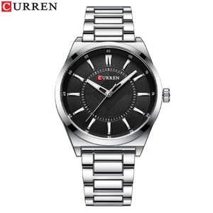 New Custom Logo 8407 <b>Men's</b> Sport Fashion Quartz <b>Watch</b> Alloy Case Glass Dial Pointer Display Simple Business Casual Stainless - Product Image 6