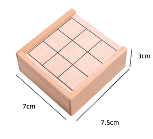Hot Bán Vui Gỗ Xo Bàn Cờ Trò Chơi Thời Gian Kẻ Giết Người Bằng Gỗ Tic-Tac-Toe Trò Chơi Não Giác Ngộ Đồ Chơi Cho Nhà Trò Chơi - Product Image 3