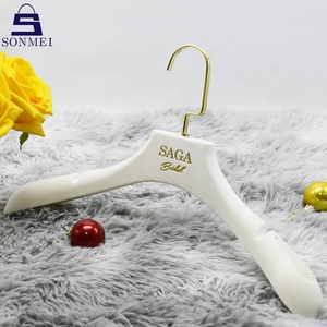 Cintre en velours de <span class=keywords><strong>mariage</strong></span>, cintre avec crochet doré, pour robe de mariée - Product Image 4