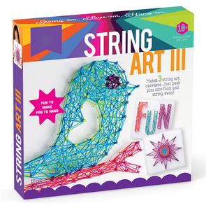 Makes 3 Large <strong>String</strong> <strong>Art</strong> Canvases Bird Edition <strong>Art</strong> Craft <strong>Kit</strong> - Product Image 1