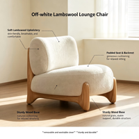 Fauteuil simple pour balcon et salon, design moderne et minimaliste, en bois massif finition naturelle, idéal pour maison d'hôtes, espace lounge et réception.