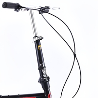 16 Zoll Single-Speed Faltrad, leichtes, tragbares Mini-Pendlerfahrrad für Damen und Studentinnen