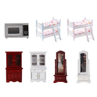 Mini jouet en bois de haute qualité 2022, maison de poupée Miniature 3D, ensembles de meubles de maison de jeu pour enfants, blocs de construction pour jouer