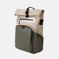 Sac à dos de voyage pliable pour homme, personnalisé, moderne, léger, imperméable, en nylon, avec fermeture éclair, logo personnalisé, pas cher