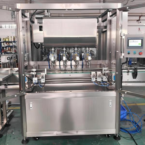 Automatic 6/8 Heads Servo Piston High Precision Filling Machine 100-1000ml Liquid Paste for Plastic/Glass Bottles - Product Image 2