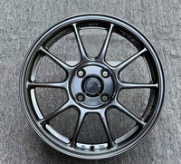 Jantes de Voiture Personnalisées Multibranches Super Légères en Alliage d'Aluminium, 4 ou 5 Trous, TC105, 15 16 17 Pouces, ET40, 4x100, 5x100, 5x112, 5x114.3