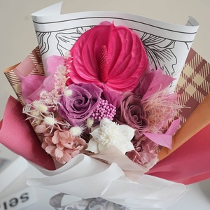 Tendenza 2026, Bouquet di Fiori Conservati Personalizzabile, Regalo Ideale per la Festa della Mamma, Decorazione Casa e Matrimonio - Product Image 4