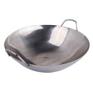 <span class=keywords><strong>Wok</strong></span> Redondo Grande Hecho a Máquina de Acero Inoxidable 304, <span class=keywords><strong>Wok</strong></span> Coreano <span class=keywords><strong>King</strong></span> - Product Image 1