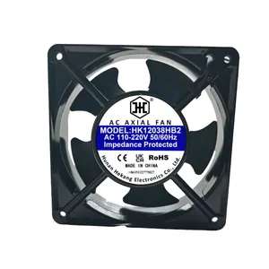 120V AC 120x120 120mm 4 inci ekstraktor kipas plastik naungan Motor Ac kipas aksial pendingin