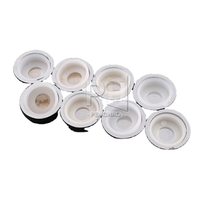 Elementi di Fissaggio Caps Targa Vite Cornice d'argento del Bicromato di Potassio Dado Copre Anelli Adattatori Set licenza Numero di Targa Bulloni - Product Image 3