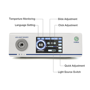 Sumber Cahaya LED Dingin Layar Sentuh Portabel 5 Inci untuk Sistem Kamera Bedah Laparoskopi / Artroskopi / THT - Product Image 5