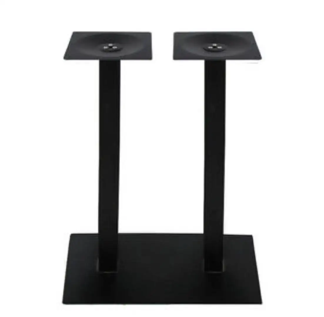 अनुकूलित कॉफी टेबल पैर काले धातु वर्ग खाने की मेज आधार