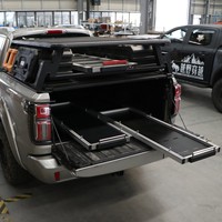 Plateau coulissant de support de lit de ramassage de plate-forme d'expansion de lit de camionnette pour Ranger Hilux