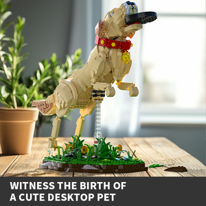 Xbert 66060 <span class=keywords><strong>Labrador</strong></span> Retriever Huisdier Hond Educatieve Bouwstenen Kits Speelgoed Diy Assemblage Geschenk 3d Puzzel Model Kind Volwassen - Product Image 4