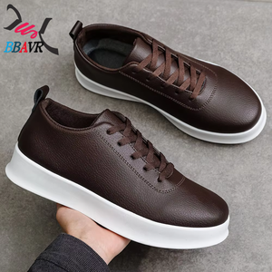 Zapatos Negros para Hombre, Zapatos de Skate de Una Pieza, Zapatos Sin Cordones con Punta Redonda, Zapatillas Casuales Ligeras, Calzado Plano para Comercio Exterior Transfronterizo - Product Image 4