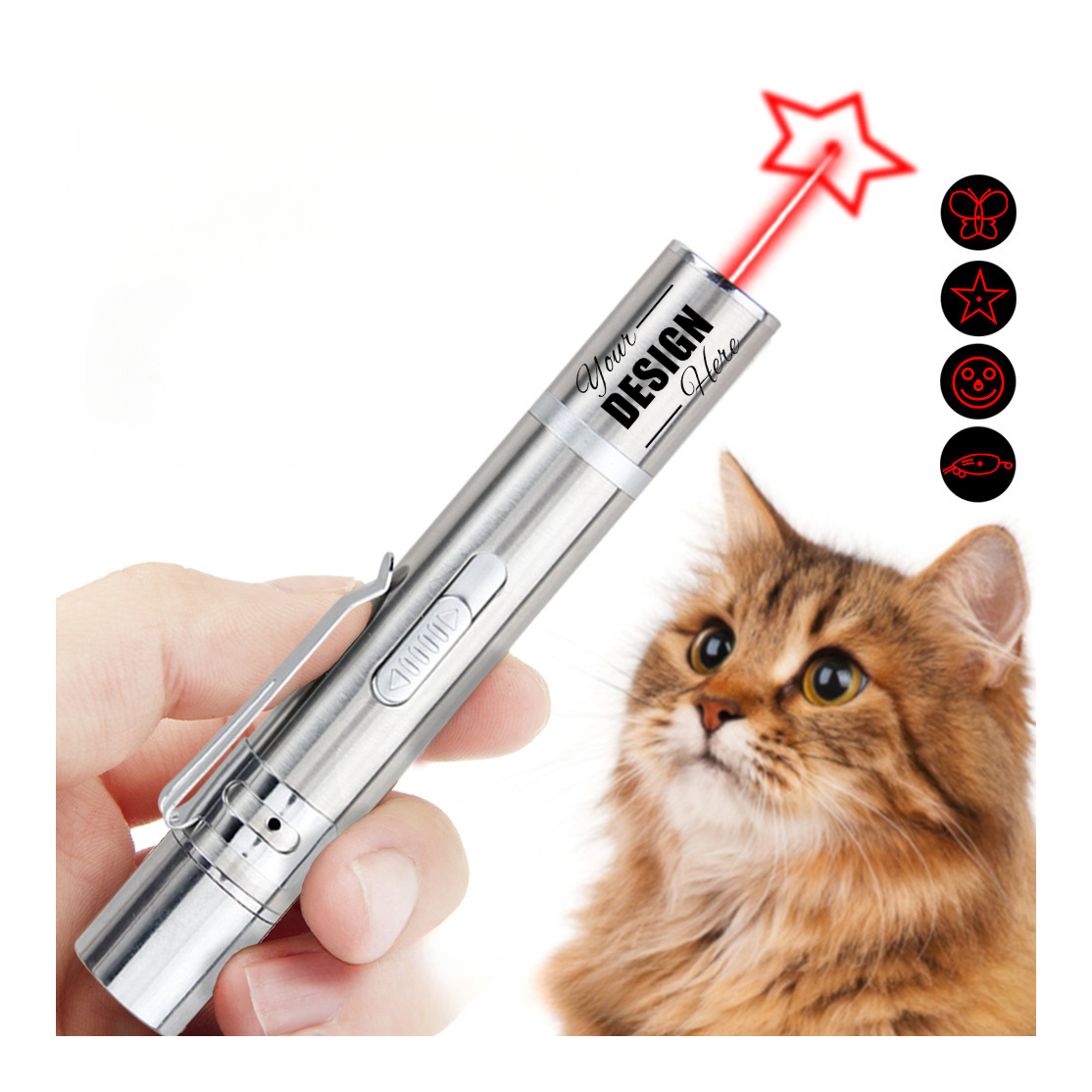 Custom Cat Laser Pointer Toy Interactive Red Light Wand for Indoor Kitten,  Cat & Dog Chase Play - Busy Pet Fun| Alibaba.com
