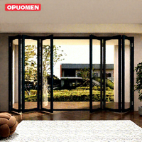Ventanas Plegables de Aluminio con Rotura de Puente Térmico, Aislamiento Acústico y Ahorro de Energía, Vidrio Templado