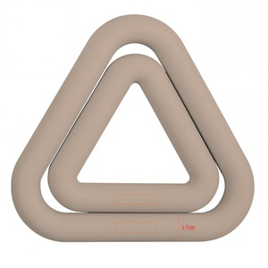 Non-Slip Triangular Dumbbell Weight <b>Plate</b> Lightweight Durable Gym Strength New Silicone Iron <b>Ring</b> Dumbbells Home Fitness - Product Image 6