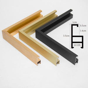 Nhà Máy Bán Sỉ Thời Trang Hiện Đại Khuôn Khung Nhôm Hình Màu Vàng Trắng Tùy Chỉnh - Product Image 2