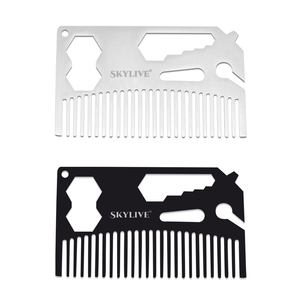 Peigne à queue de <span class=keywords><strong>rat</strong></span> professionnel pour la coiffure, à dents fines, en acier inoxydable, outil de coiffure tendance pour salon - Product Image 4