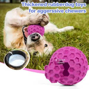 Pelota de Goma Indestructible de Lujo Personalizada de Fábrica para Perros, Alivia la Ansiedad, Limpia los Dientes, Juguete Interactivo para Masticar para Mascotas - Product Image 2