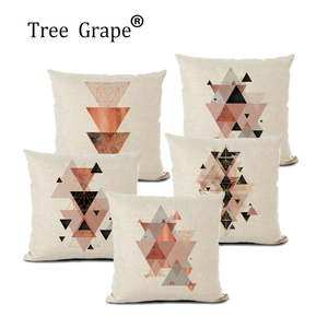 Nordique <span class=keywords><strong>petite</strong></span> géométrie fraîche maison décorative bleu Triangle canapé-lit coussins couverture - Product Image 1