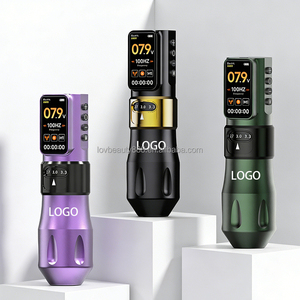 Machine à tatouer OEM personnalisée, stylo sans fil, alimentation 1700 mAh, course réglable, pistolet de maquillage permanent sans noyau - Product Image 5
