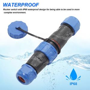 LD20 IP68 su geçirmez 25A güç konektörü 2-7 Pin Panel montaj tel kablo erkek tak dişi soket havacılık tak güç için bir Set - Product Image 6