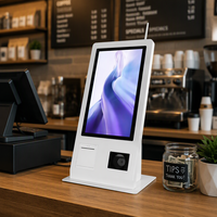 Terminal POS Layanan Mandiri All-in-One Layar Sentuh Kapasitif Windows 8GB 128GB Printer 80mm Wi-Fi 6 NFC Kiosk