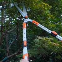Cisailles à gazon télescopiques SK5 Cisailles à haies à économie de main-d 'œuvre Poignée orange Cisailles télescopiques à longue poignée haute branche