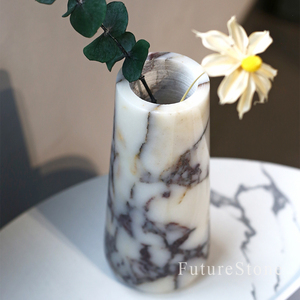Marmo Calacatta Viola Naturale di Lusso per Vasi di Fiori, Decorazione d'Interni, Regali Artigianali e Decorazioni da Tavolo - Product Image 2