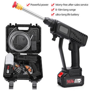 Pistola <span class=keywords><strong>de</strong></span> Lavado Portátil Inalámbrica Mini <span class=keywords><strong>de</strong></span> 96 Voltios, Lavadora <span class=keywords><strong>de</strong></span> Autos <span class=keywords><strong>de</strong></span> Alta Presión con Dos Baterías, Precio Más Bajo al por Mayor - Product Image 3
