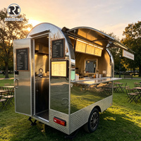 Remorque de restauration mobile robuste pour Poke Bowl, jus et aliments, certifiée DOT