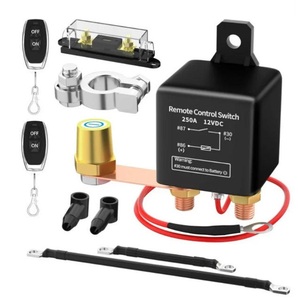 Interruttore Remoto <span class=keywords><strong>per</strong></span> Batteria 12V 24V 250A, Interruttore di Spegnimento <span class=keywords><strong>Auto</strong></span> Antifurto <span class=keywords><strong>con</strong></span> <span class=keywords><strong>Telecomando</strong></span>, Relè <span class=keywords><strong>con</strong></span> 2 Chiavi <span class=keywords><strong>per</strong></span> <span class=keywords><strong>Auto</strong></span> e Camion - Product Image 2