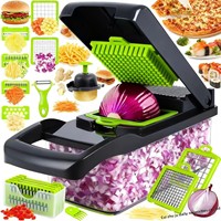 Coupe-légumes manuel multifonctionnel, éplucheur de pommes de terre, trancheuse, hachoir, ensemble d'ustensiles de cuisine, lames en acier inoxydable, râpe 14/16 pièces