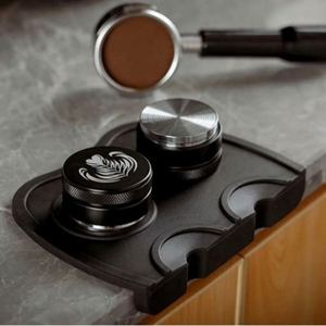 Station de tassage de café avec tapis antidérapant en silicone, outil de barista, tampon de tassage - Product Image 2