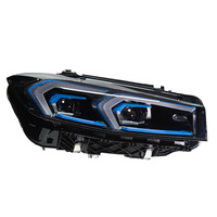 Conjunto de Faros Delanteros LED Golden Angel Eyes XUNBAI 12V para Serie 3 G20/G28 2019-2024, DRL, Señal de Giro, Plug and Play
