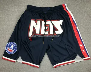 2024 plus récent Just don US America taille hommes respirant Vintage NBAA poche brodé Basketball Shorts