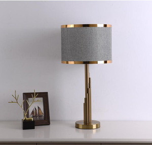 Lámpara de Mesa Moderna con Control Táctil, Cubierta de Tela, Acabado Dorado, Regulable, para Decoración de <span class=keywords><strong>Dormitorio</strong></span> y Comedor - Product Image 5