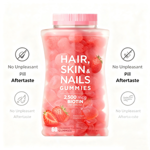 Integratori Vitaminici Superfood per Adulti, Gommose Vegane alla Biotina per <span class=keywords><strong>Capelli</strong></span>, Pelle <span class=keywords><strong>e</strong></span> <span class=keywords><strong>Unghie</strong></span>, 100% Naturali OEM - Product Image 6