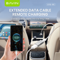 BAVIN Oem OTG66 120W 10Gbps Tipe c untuk USB 3.1 Adapter kartu konverter pembaca Otg dengan Ce