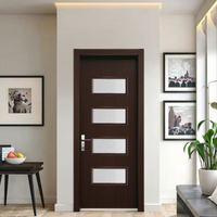 ZS WPC moderne intérieur complet WPC porte ensemble bois massif Simple isolation phonique humidité anti-insectes porte personnalisable