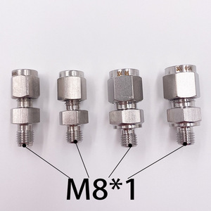 Medidor de Flujo de Acero Inoxidable M10x1 1/4 1/8 con Conexión de Compresión Roscada para Rutas de Gas de Laboratorio - Product Image 3