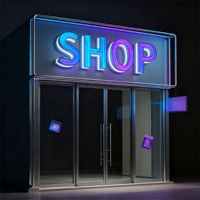 Enseigne LED personnalisée avec logo miroir infini et lettres lumineuses pour entreprises, salons, bars et décoration murale de piste de danse