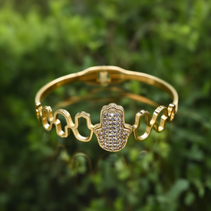 Pulseras Religiosas Bañadas en Oro, Aleación de Zinc, Regalo Religioso - Product Image 3