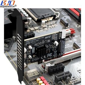 Konektor USB <span class=keywords><strong>3.2</strong></span> Tipe-E GEN2 20Gbps ke Kartu Adaptor Ekspansi PCI-E 4XPCIe X4 Chip ASM3242 Tipe-C Depan untuk Komputer Desktop - Product Image 6